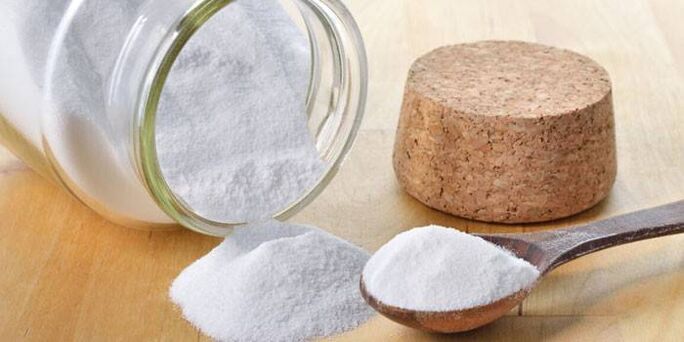 Baking soda, which helps to remove parasites from the intestines