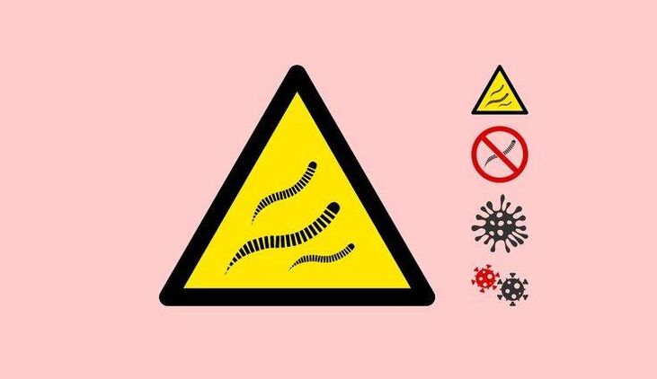 The threat of parasites for the body